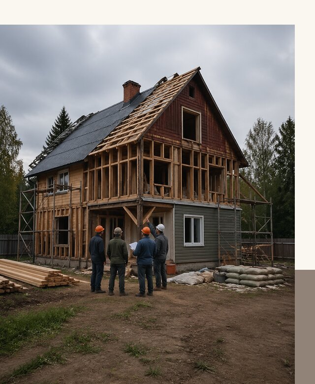 Реконструкция дачного дома в Брянске под ключ с проектом