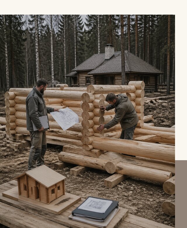 Проектирование и строительство домов из бревна в Брянске